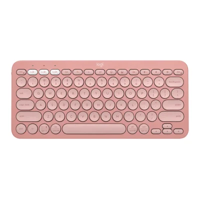 Teclado Logitech Pebble Keys 2 K380s, Sem Fio, Rose