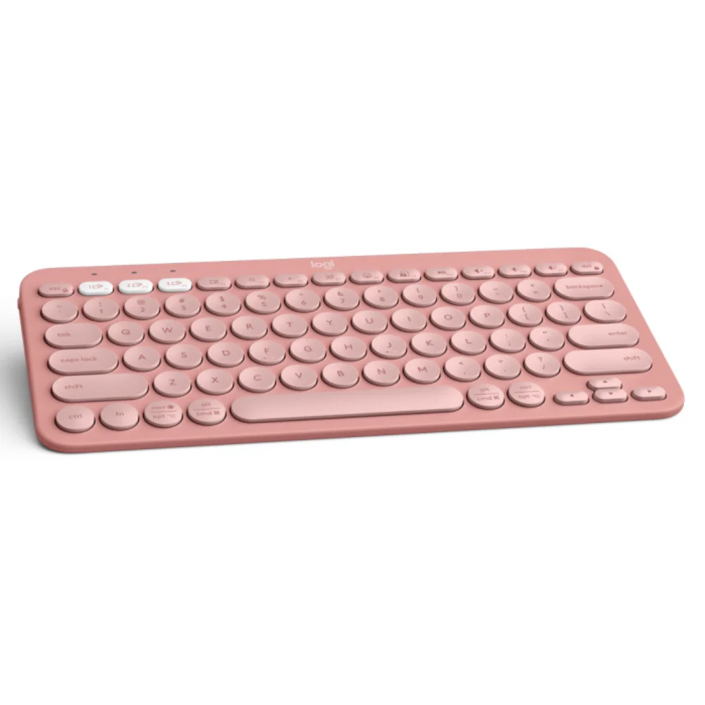 Imagem 3 de 5 do produto Teclado Logitech Pebble Keys 2 K380s, Sem Fio, Rose