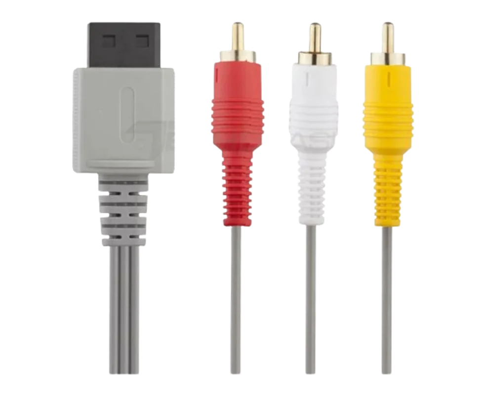 Imagem 2 de 4 do produto Cabo Av Áudio E Vídeo Rca, Para Console Nintendo Wii