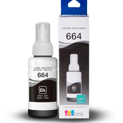 Refil Tinta T664 Original Preta Para L365 L375 L395 L220 L210