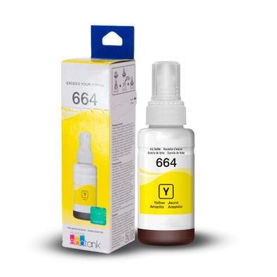 Refil De Tinta T664 Original Amarelo Para L365 L375 L395 L220 L210
