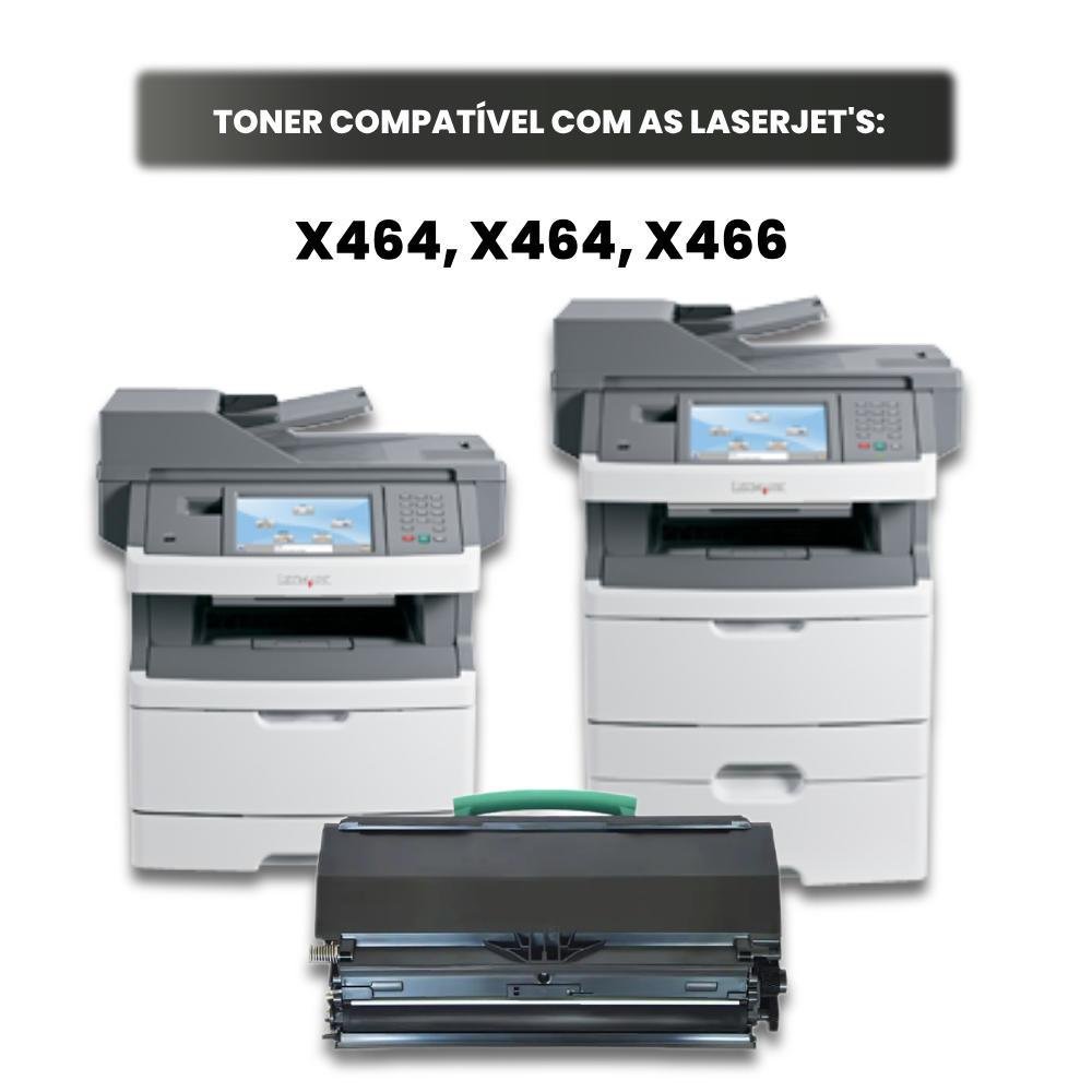 Toner Chinamate Compatível Lexmark E460/X463 15K - view 3