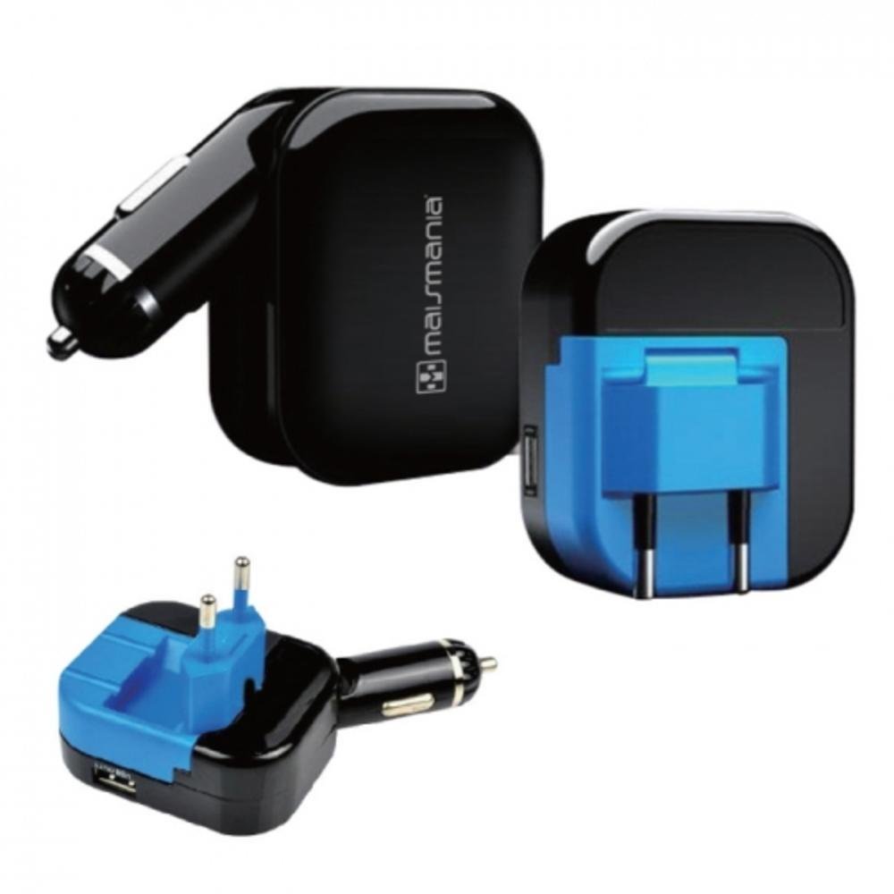 Imagem 2 de 2 do produto Fonte Carregador Universal Mais Mania, Dual, USB, Veicular, 5v, 2.1a