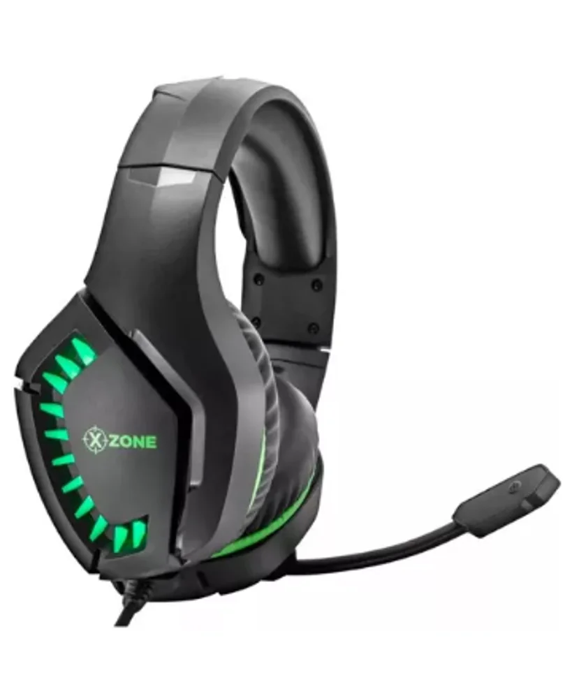 Imagem 3 de 4 do produto Headset Gamer X Zone Ghs-03, RGB, LED, 50mm, USB/P3, Preto e Verde
