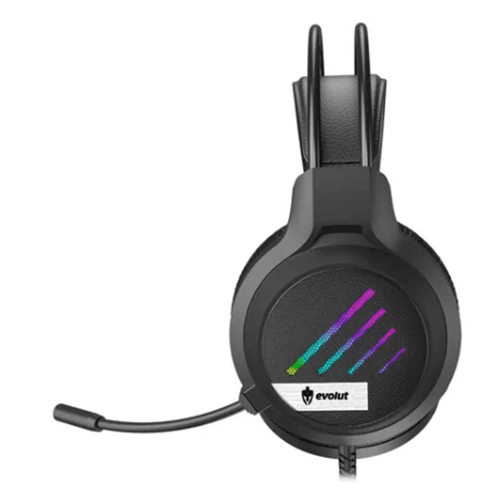 Imagem 3 de 3 do produto Headset Gamer Evolut Lesh Eg-306, Led, 40mm, Preto