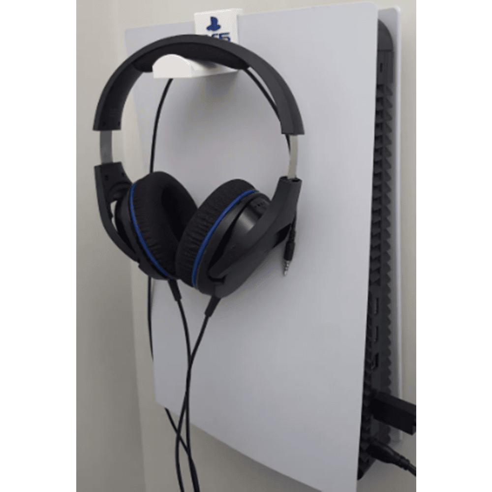 Imagem 2 de 2 do produto Suporte De Headset Skul Playstation 5, Logo Azul, Suporte Branco