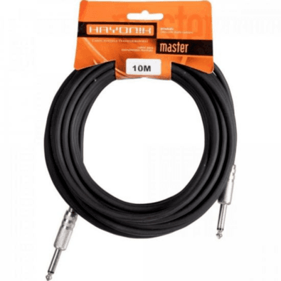 Cabo Para Instrumentos Linha Brasil P10 X P10 10m Preto Hayonik