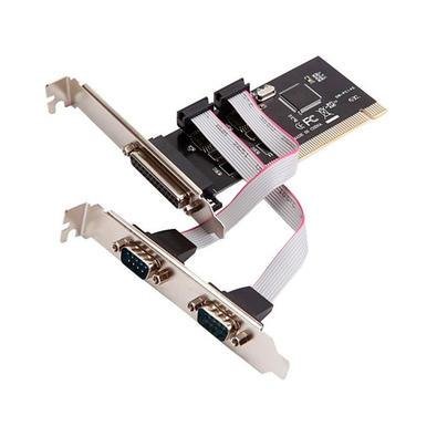 Placa Pci Paralela Db25 Feasso, 2 Portas Seriais, Perfil Baixo - Jpp-02
