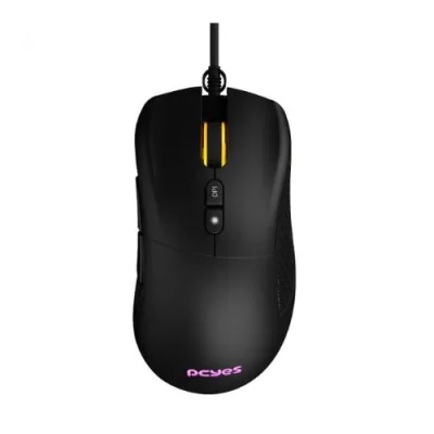 Mouse Gamer Pcyes Gaius, 12400 Dpi, Rgb, 6 Botoes - Pmggbv