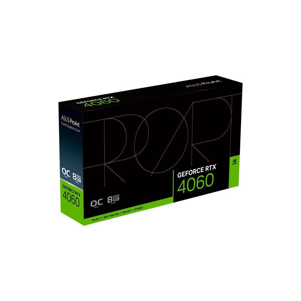 Placa De Vídeo Asus Geforce, Rtx 4060, Proart Oc 8g, GDDR6 128 Bits - Proart-rtx4060-o8g