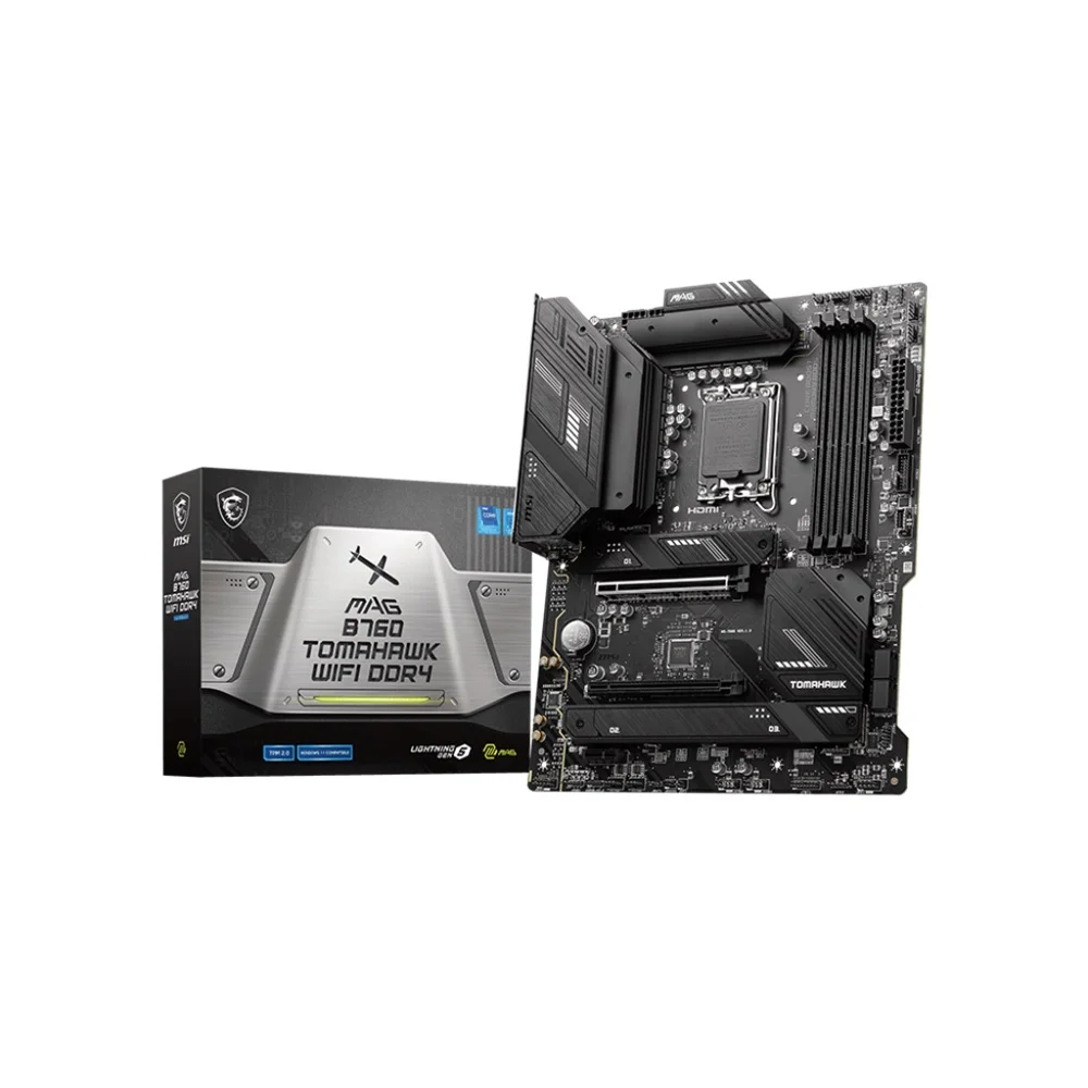 Placa Mãe Msi Mag B760 Tomahawk Wi-fi Atx Lga 1700 Ddr4 HDMI, Displayport M.2 Usb 3.2 4