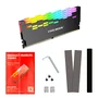 Kit 4 Dissipadores de Calor para Memória RAM, ARGB 5V, 3 Pinos, Coolmoon, DDR3, DDR4, DDR5