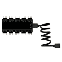 Hub Multi RGB, 5v, 3 Pinos, Divisor RGB, Até 10 Fans 2
