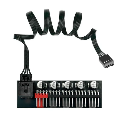 Hub Multi Fans, Para 5 Cooler, 3 E 4 Pinos, Controle Pwm