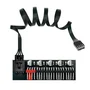 Hub Multi Fans, Para 5 Cooler, 3 E 4 Pinos, Controle Pwm 3