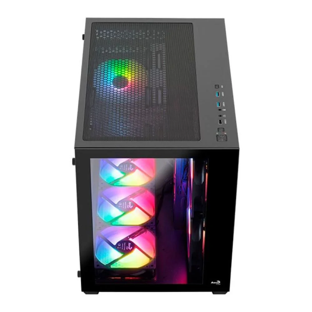 Imagem 3 de 5 do produto Gabinete Gamer Mini Tower 6 Fan Rgb, Sem Fonte, Aerocool Dryft Mini - Dryft-mini-g-bk-v2