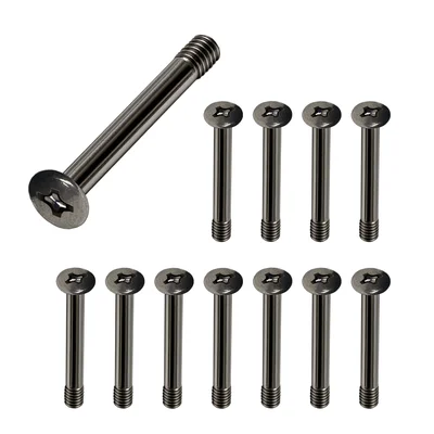 Kit Alloyseed, 12 Parafusos de Fan, Modelo Longo 32mm, Parafuso Water Cooler Push-and-pull, Preto
