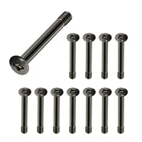 Kit Alloyseed, 12 Parafusos de Fan, Modelo Longo 32mm, Parafuso Water Cooler Push-and-pull, Preto 2