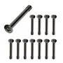 Kit Alloyseed, 12 Parafusos de Fan, Modelo Longo 32mm, Parafuso Water Cooler Push-and-pull, Preto 3