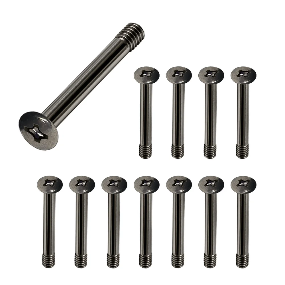 Kit Alloyseed, 12 Parafusos de Fan, Modelo Longo 32mm, Parafuso Water Cooler Push-and-pull, Preto 4