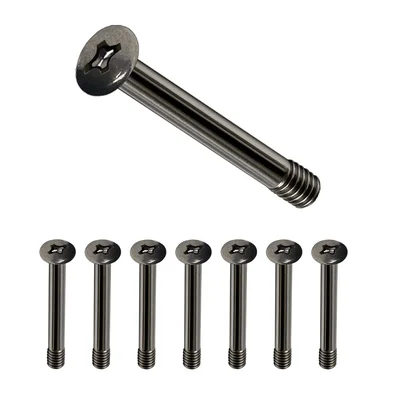 Kit Alloyseed, 8 Parafusos de Fan, Modelo Longo 32mm, Parafuso Water Cooler Push-and-pull, Preto