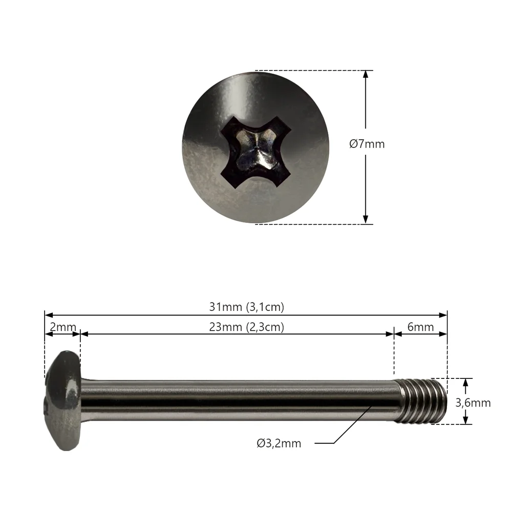 Imagem 2 de 4 do produto Kit Alloyseed, Modelo Longo 32mm, Parafuso Water Cooler Push-and-pull, Preto