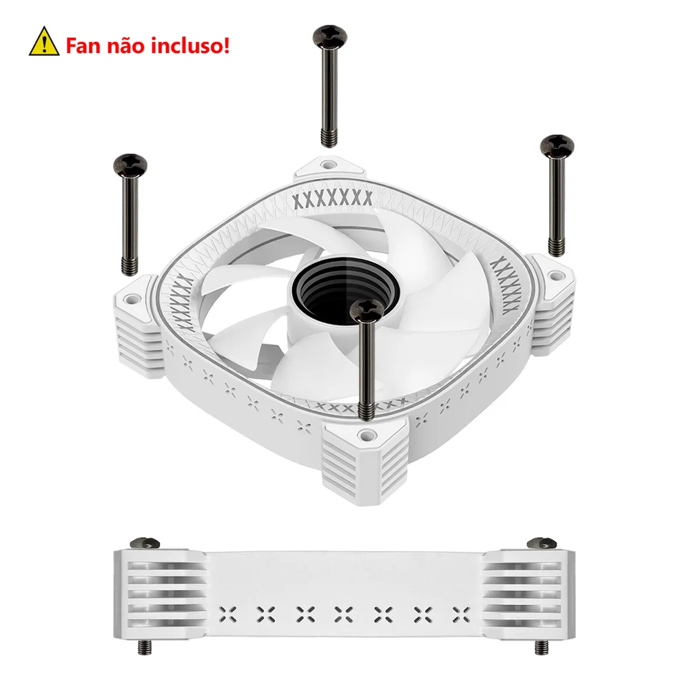 Imagem 3 de 4 do produto Kit Alloyseed, Modelo Longo 32mm, Parafuso Water Cooler Push-and-pull, Preto