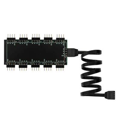 Hub Asus, Multi RGB 12v, 4 Pinos Divisor RGB, Até 10 Fans