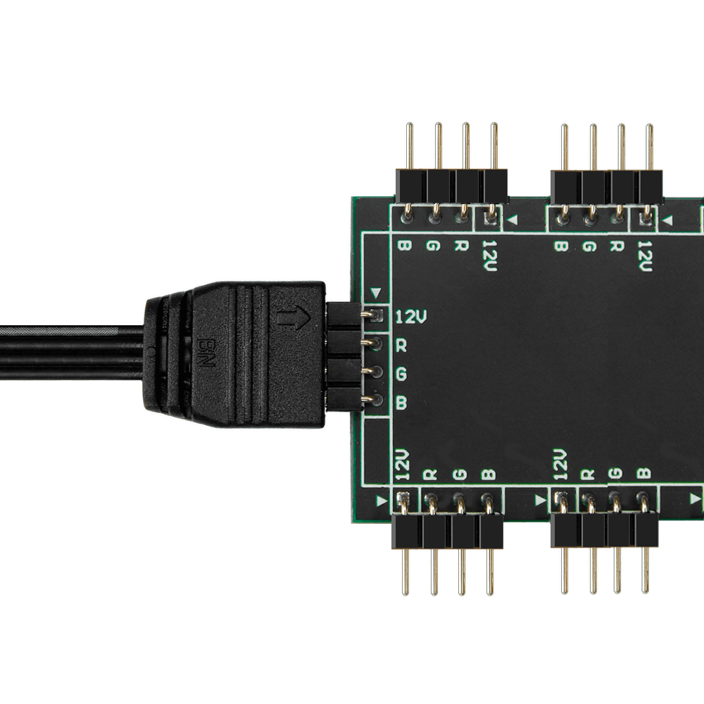 Imagem 5 de 5 do produto Hub Asus, Multi RGB 12v, 4 Pinos Divisor RGB, Até 10 Fans