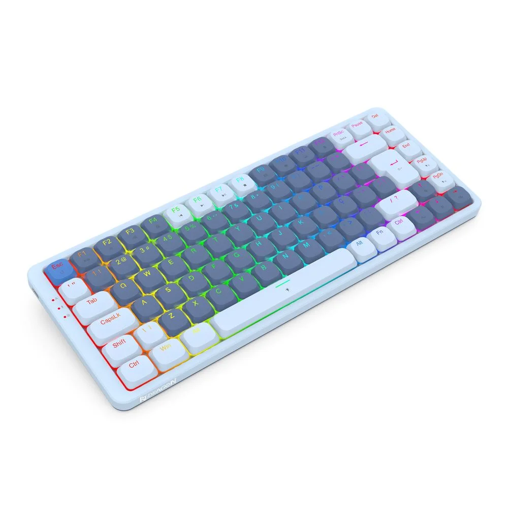Teclado Mecanico Redragon K675, Gamer Vili Wired Low Profile, USB, Switch Brown, Azul Teclado Mecanico Redragon K675, Gamer Vili Wired Low Profile, USB, Switch Brown, Azul