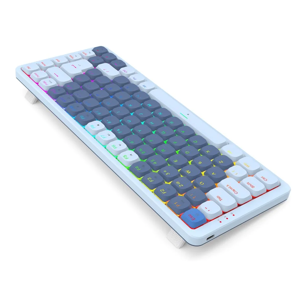 Teclado Mecanico Redragon K675, Gamer Vili Wired Low Profile, USB, Switch Brown, Azul Teclado Mecanico Redragon K675, Gamer Vili Wired Low Profile, USB, Switch Brown, Azul