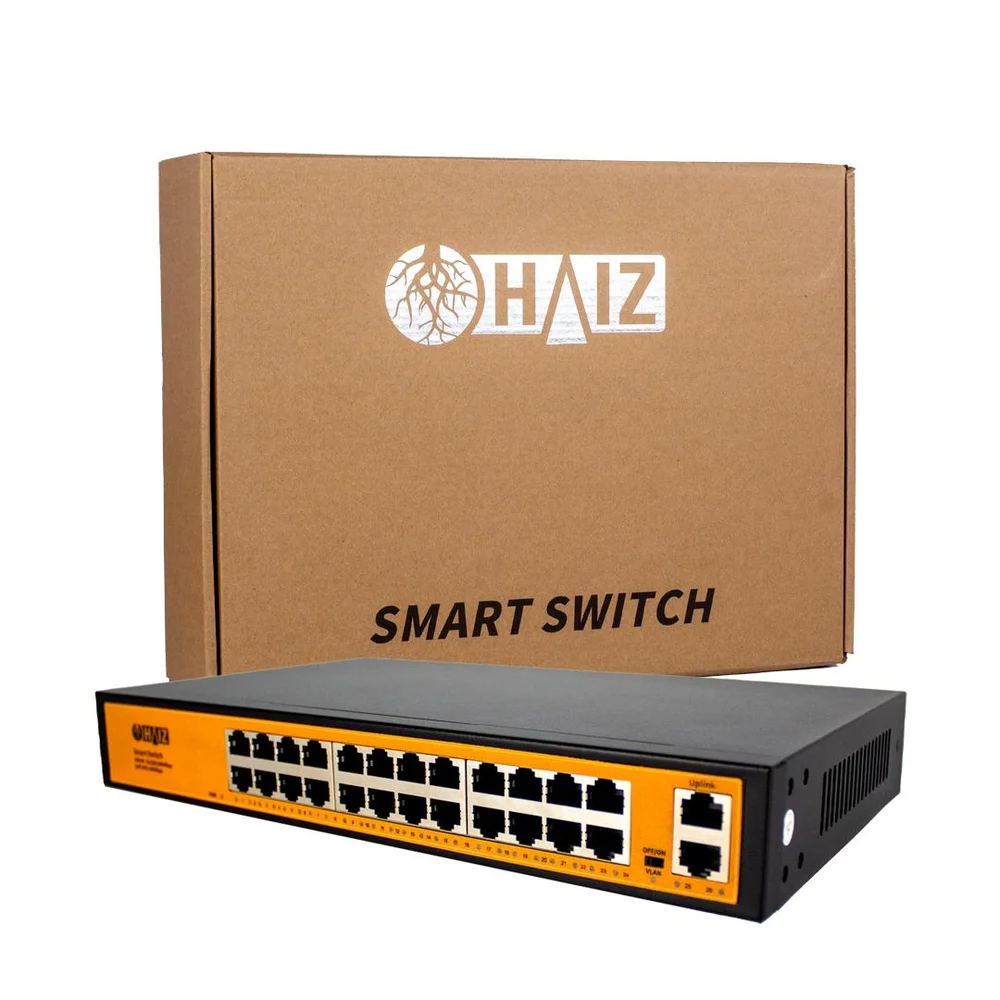 Imagem 3 de 4 do produto Switch Poe 24 Portas Gigabit + 02 P/ Uplink Gb - Hz-2402gbpoe