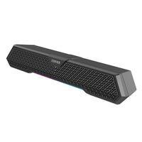 Soundbar gamer bluetooth 5.3 potência de 5w rms edifier mg250efeitos de iluminaçãoa iluminação frontal na parte inferior adiciona cor na superficie da