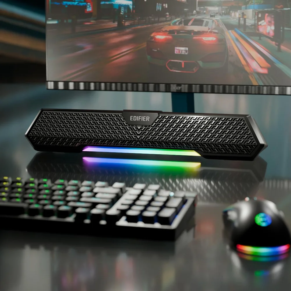 Imagem 5 de 5 do produto Soundbar Gamer Edifier, Bluetooth 5.3, RGB, Potência De 5W RMS - Mg250