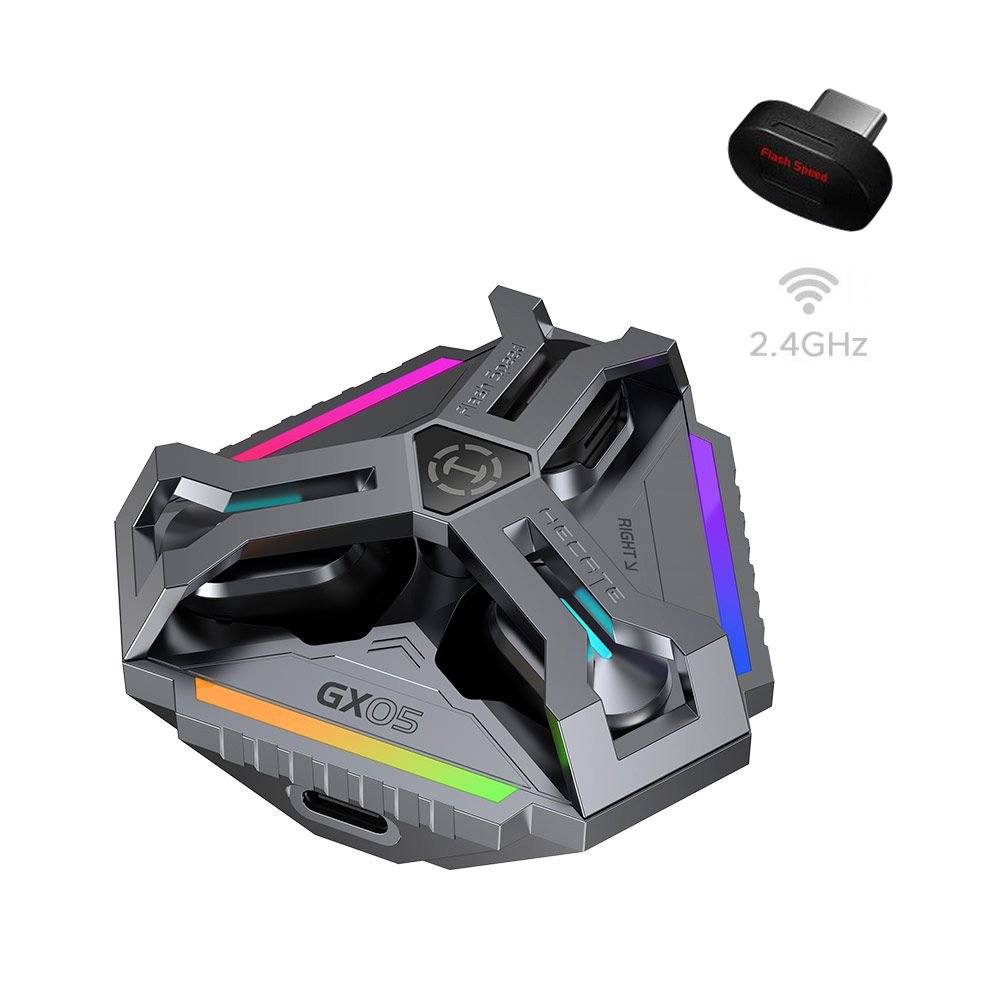 Fone Tws Gamer com Dongle 2.4ghz, Sem Delay, Case interativa, Hi-Res E Lhdc, Bluetooth 5.3 - Gx05 EDIFIER