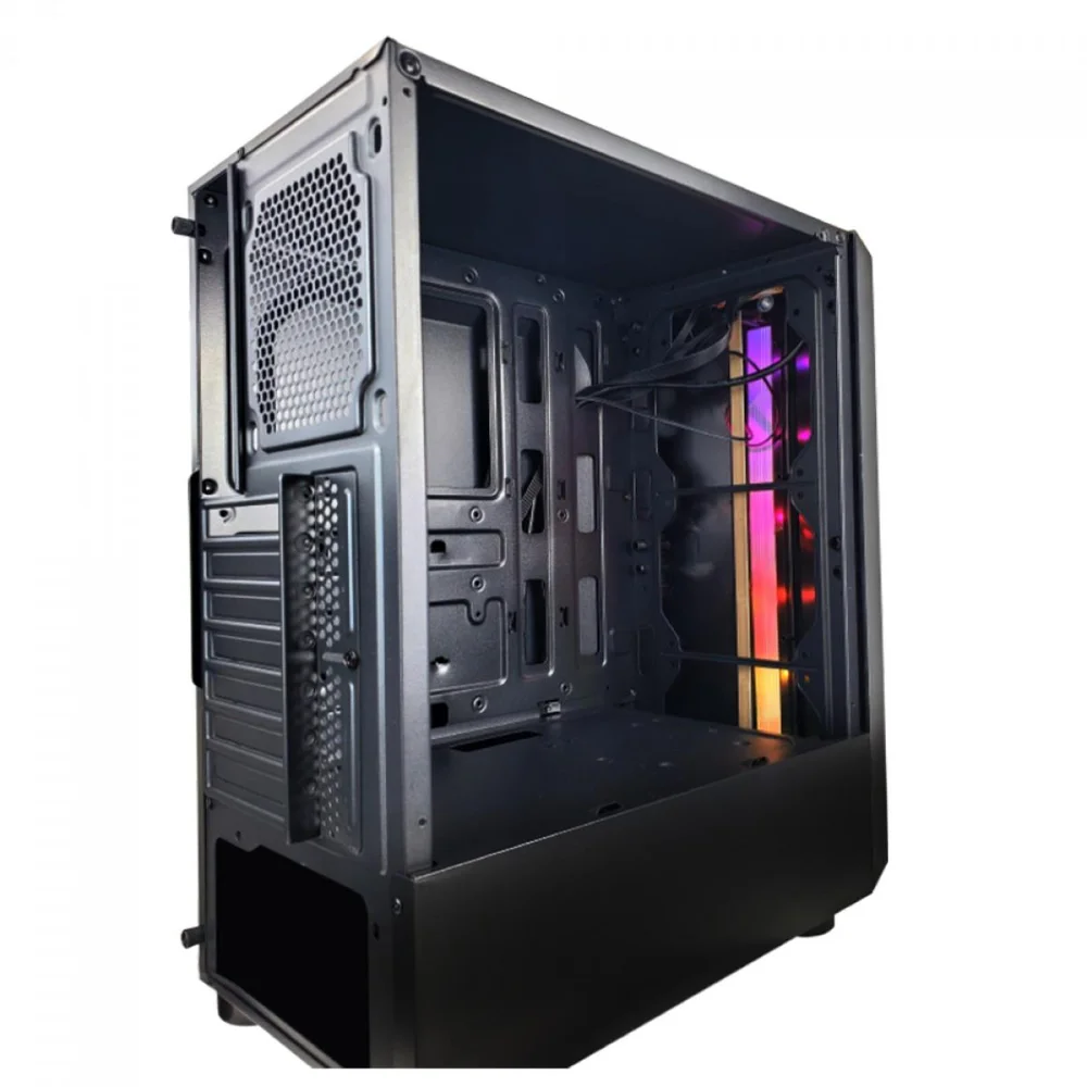 Imagem 5 de 5 do produto Gabinete  Mid Tower Gamer Hayom Gb1724, Lateral Em Vidro Temperado, LED, RGB, USB 3.0, ATX, Preto