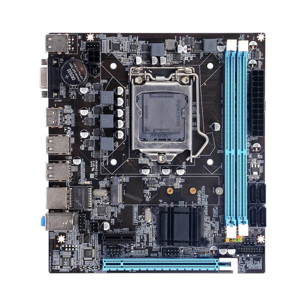 Placa-Mãe Bluecase H61, Intel, LGA 1155, M-ATX, DDR3, VGA / HDMI / M.2 NVMe, Suporta Até 16GB, Chipset Intel H61 - Bmbh61-G2hg-M2exbx 4