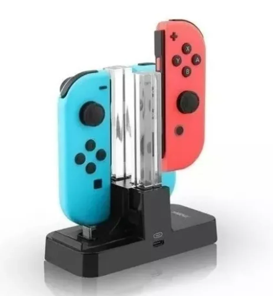 Imagem 4 de 5 do produto Carregador Base Suporte Controle Video Game Nintendo Switch - Preto