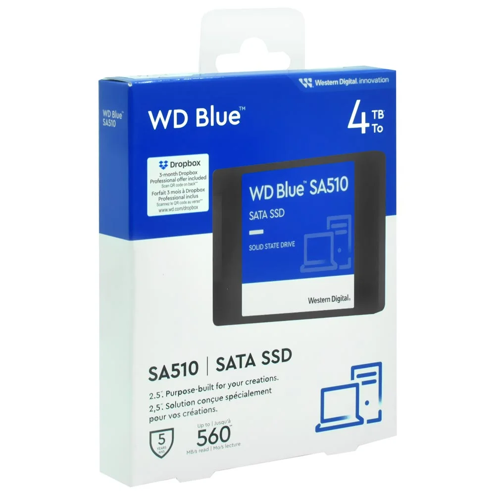 SSD Sata 3 Western Digital 4TB 25 KaBuM
