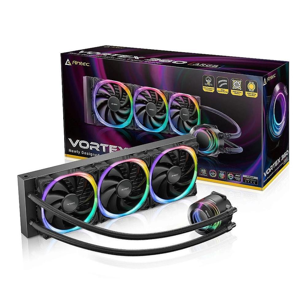 Water Cooler Antec Vortex 360 ARGB 360mm KaBuM