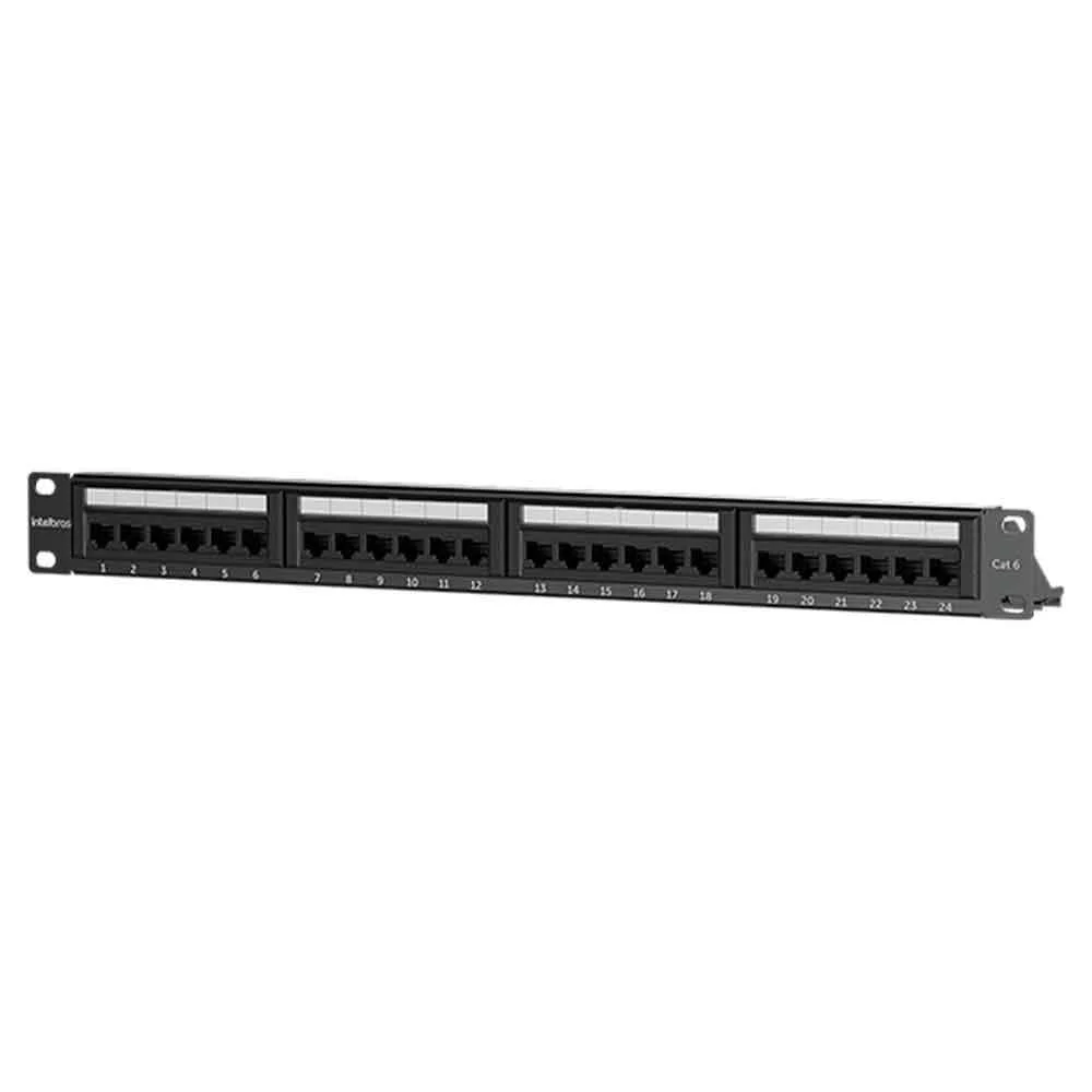 Patch Panel Intelbras Impact Giga, Cat6 - Pp624 Patch Panel Intelbras Impact Giga, Cat6 - Pp624