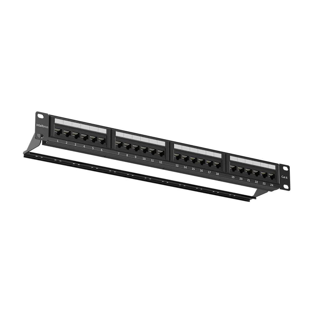 Patch Panel Intelbras Impact Giga, Cat6 - Pp624 Patch Panel Intelbras Impact Giga, Cat6 - Pp624