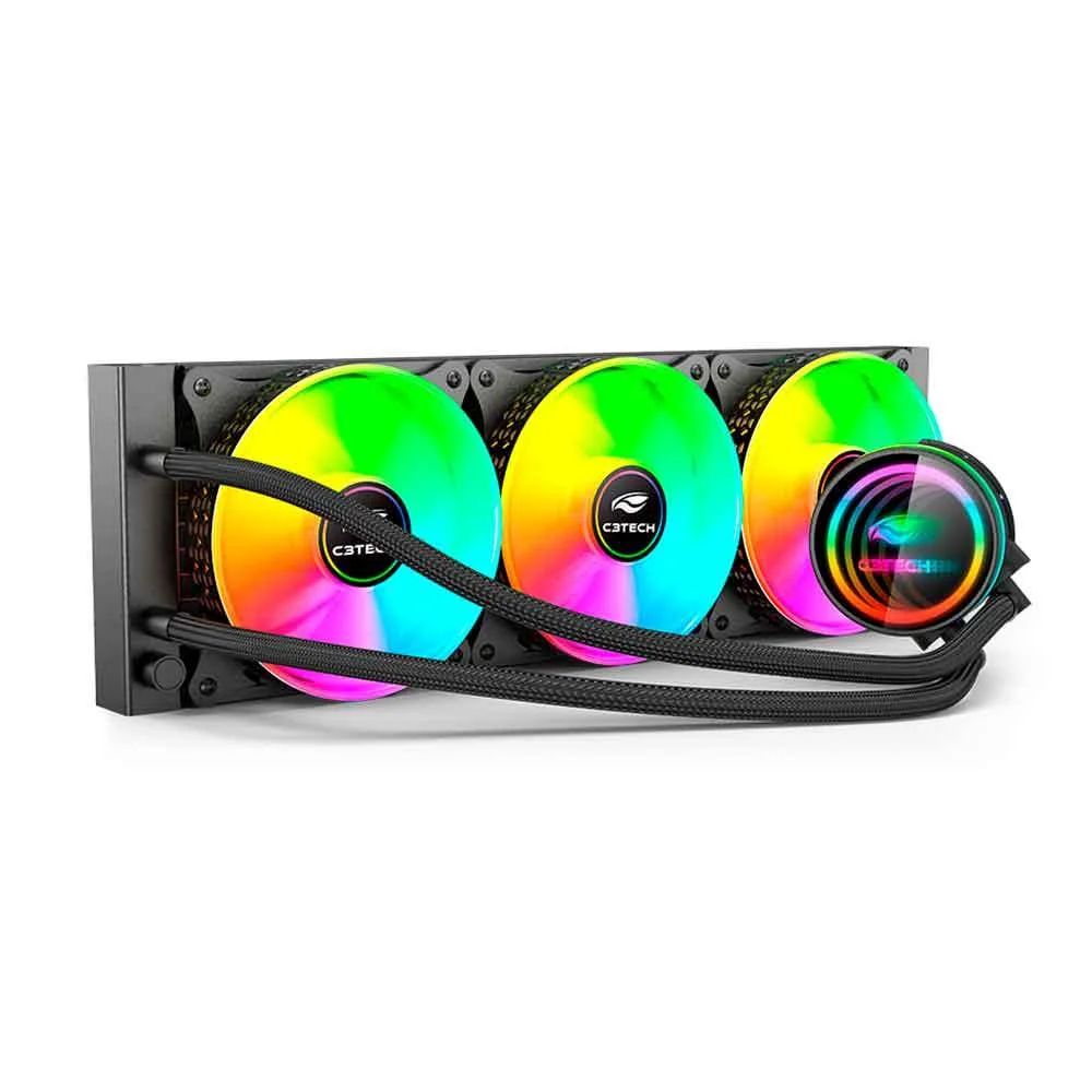 Water Cooler C3tech, 120mm, RGB, Preto - Fc-w360 4