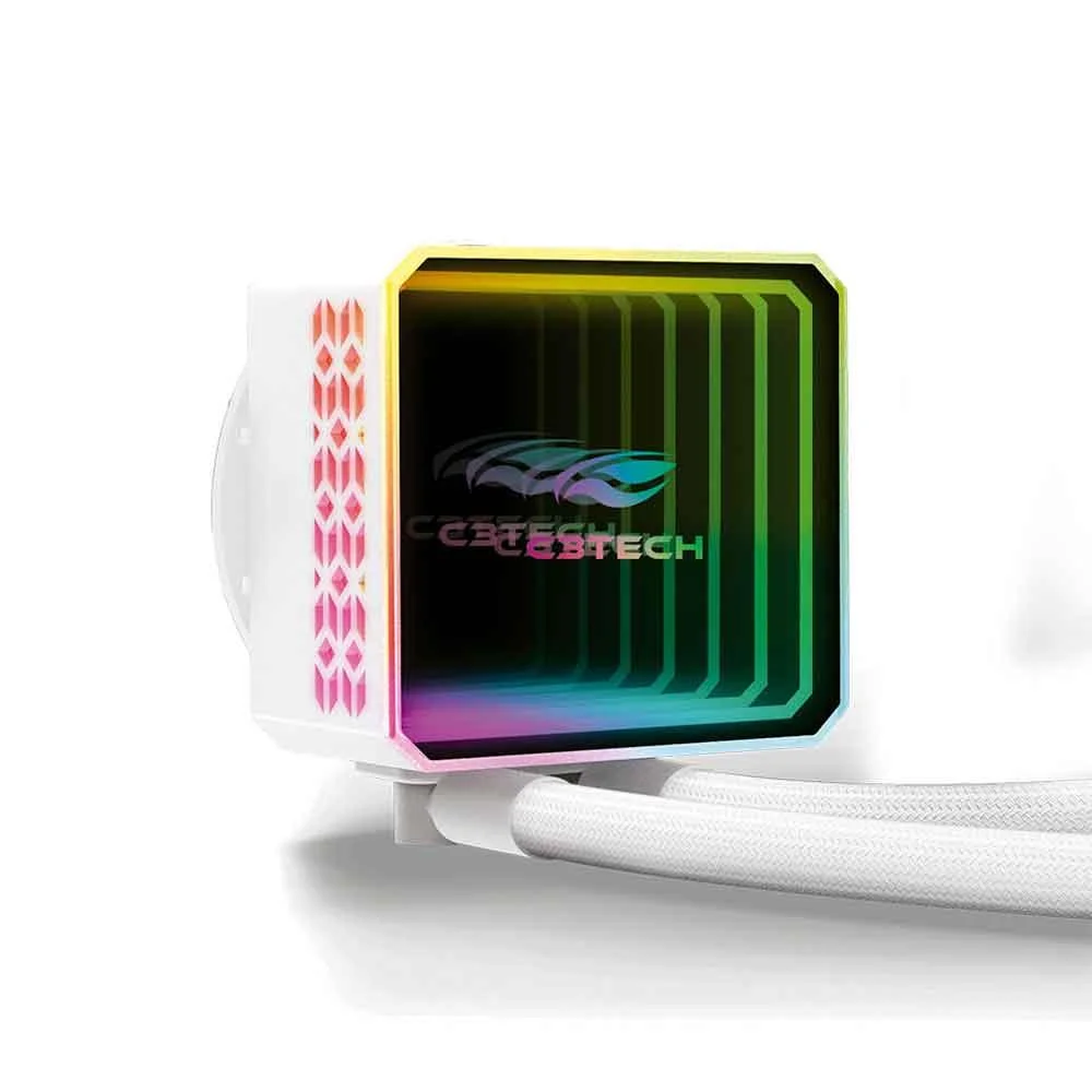 Imagem 2 de 5 do produto Water Cooler C3tech, 120mm RGB, Branco - Fc-w240wh