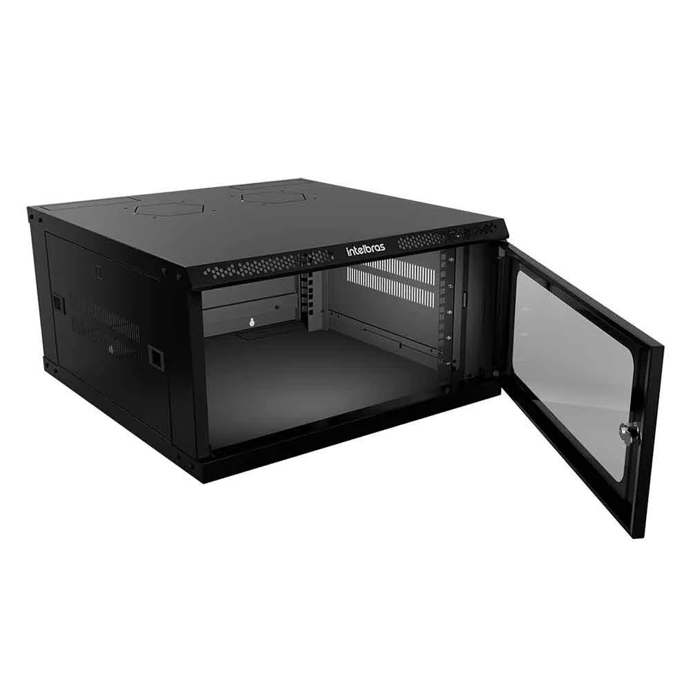 Imagem 4 de 5 do produto Mini Rack Intelbras Mrd 547, Desmontável De Parede, 5u, 19" X 470mm - 4770021
