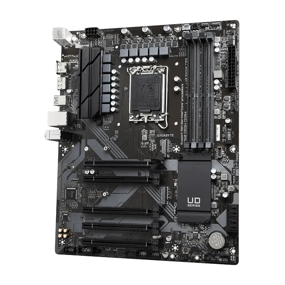 Imagem 2 de 5 do produto Placa Mãe Gigabyte B760 Ds3h, LGA 1700, ATX, DDR4, HDMI, M.2, DP, USB 3.2