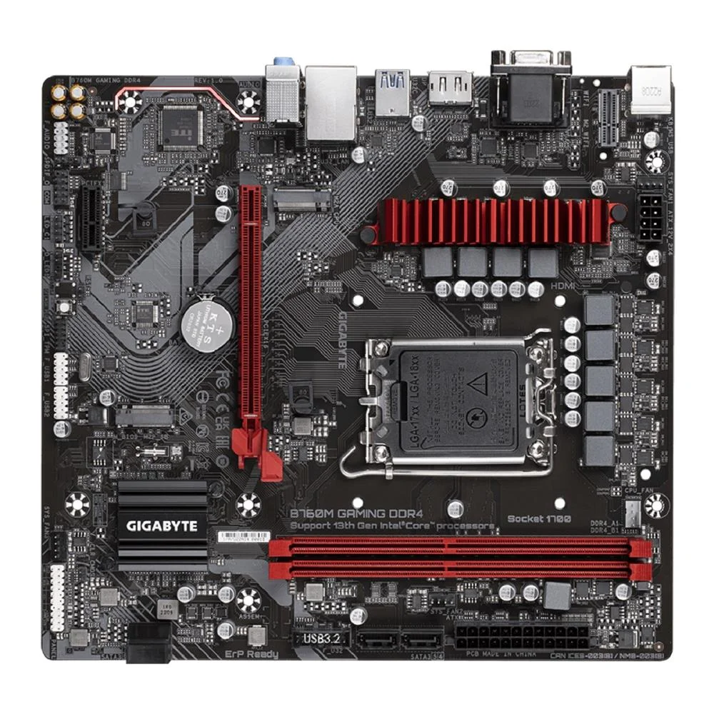 Placa-Mãe Gigabyte B760m Gaming, Intel LGA 1700, Matx, DDR4, Chipset B760 7