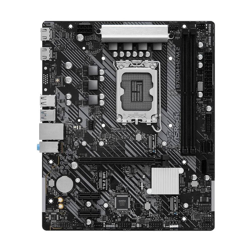 PlacaMe Asrock B760mh2m2 Intel LGA 1700 KaBuM