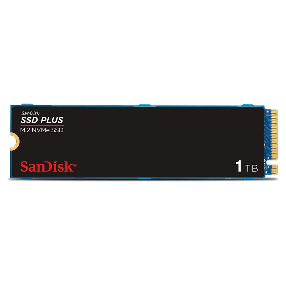 Imagem 4 de 5 do produto SSD Sandisk Plus 1TB, M.2 2280 NVMe Pcie Gen 3.0, Leitura 3200MB/s E Gravação 2500MB/s - Sdssda3n-1t00-G26