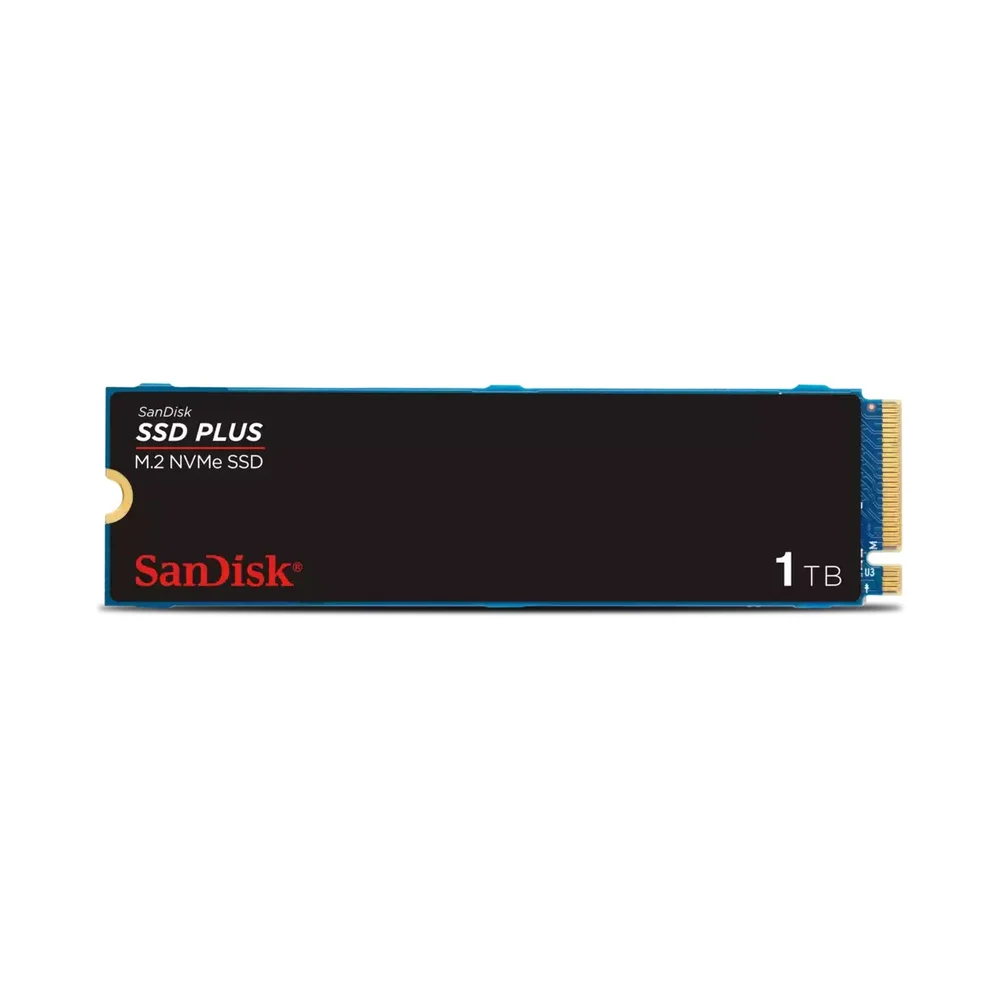 SSD Sandisk Plus 1TB, M.2 2280 NVMe Pcie Gen 3.0, Leitura 3200MB/s E Gravação 2500MB/s - Sdssda3n-1t00-G26
